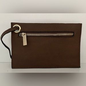 Jimmy Choo Brown Leather Wristlet
